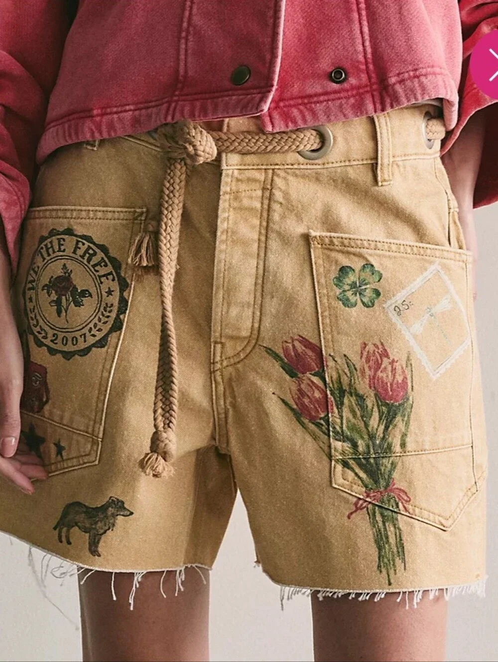 We The Free Moxie Print Shorts *NWOT * 27